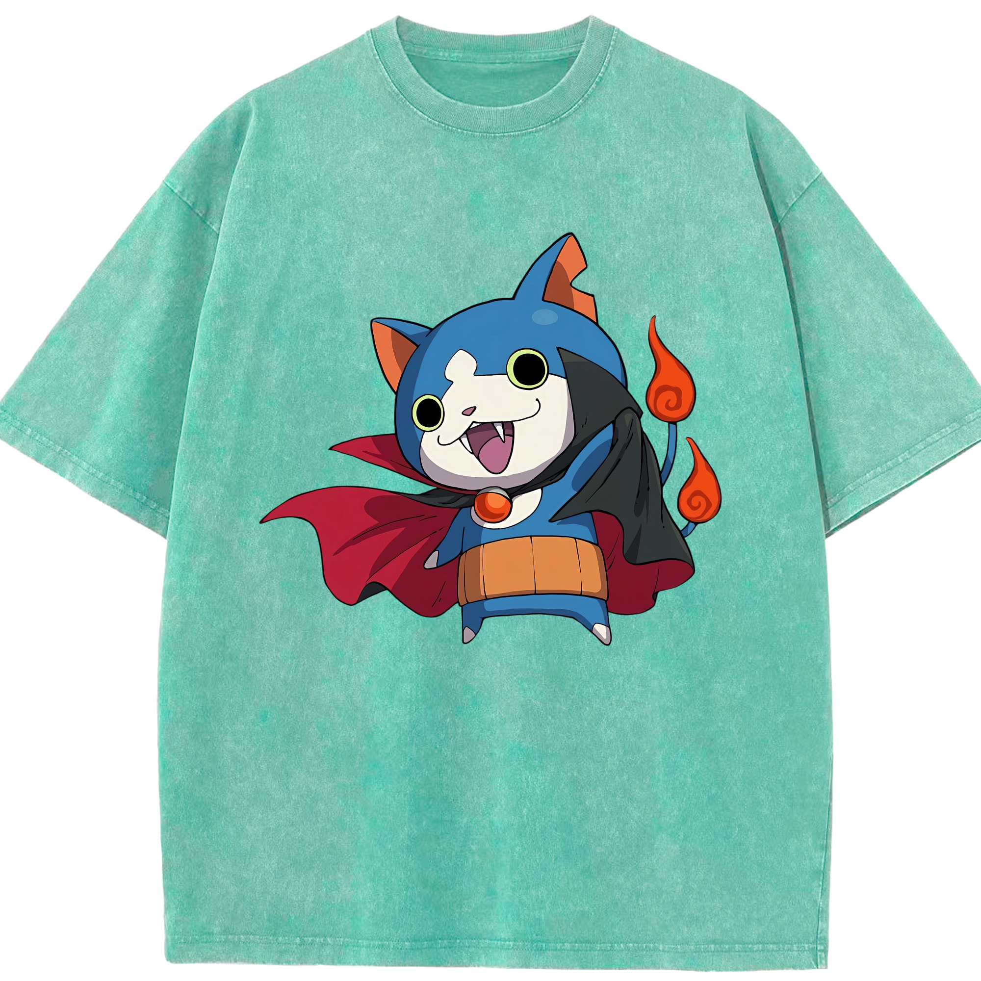 （画像用） 妖怪ウォッチ Yo-kai Watch 綿100% ヴィンテージ風 半袖Tシャツ（フロントプリント）